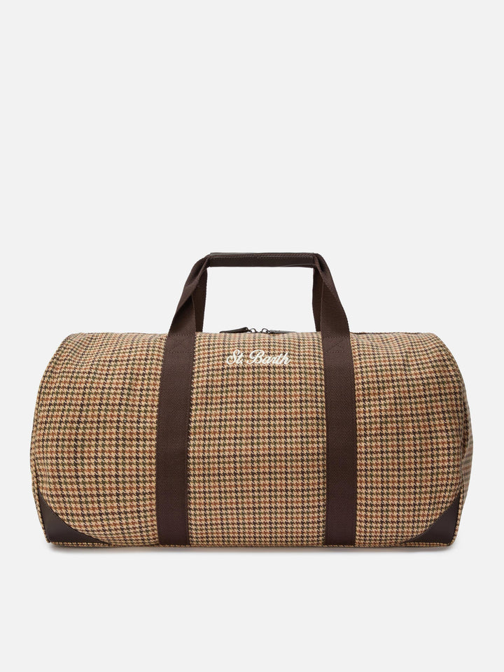 Jetleg Wool Travel Bag in tweed wool blend