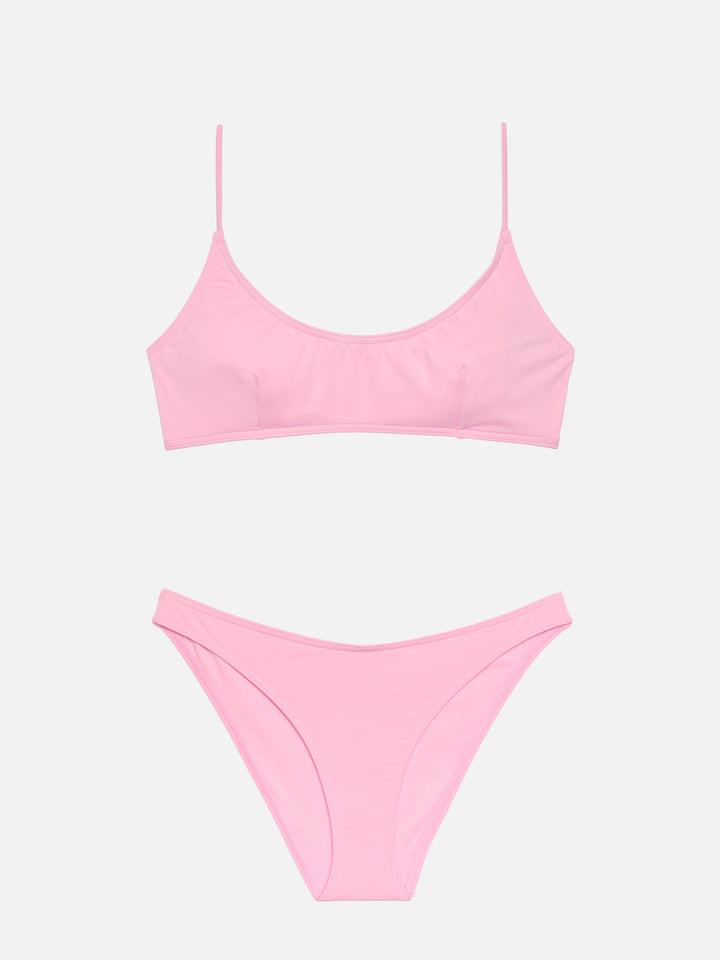 Slip mare classico Lido rosa - Judy top bralette rosa
