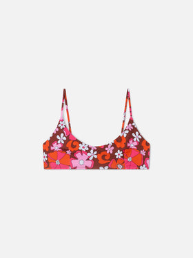 Top bikini Judy bralette con fantasia floreale