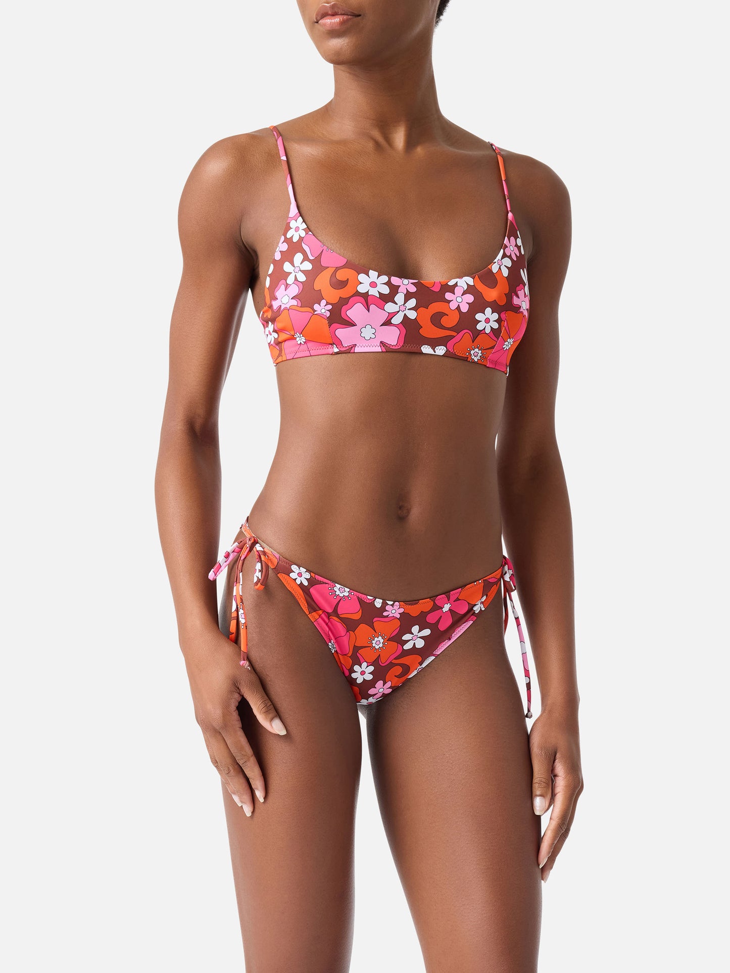 Bikini brassière Judy Virgo à fleurs rétro 
