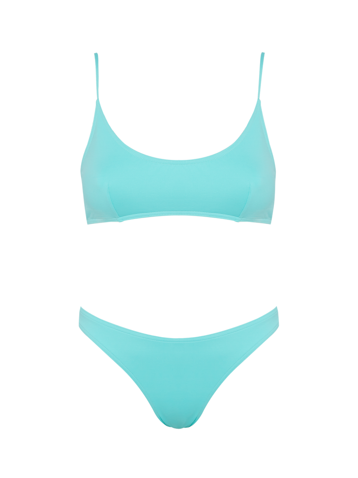 Lido water green classic swim briefs - Judy water green bralette beach top Judy