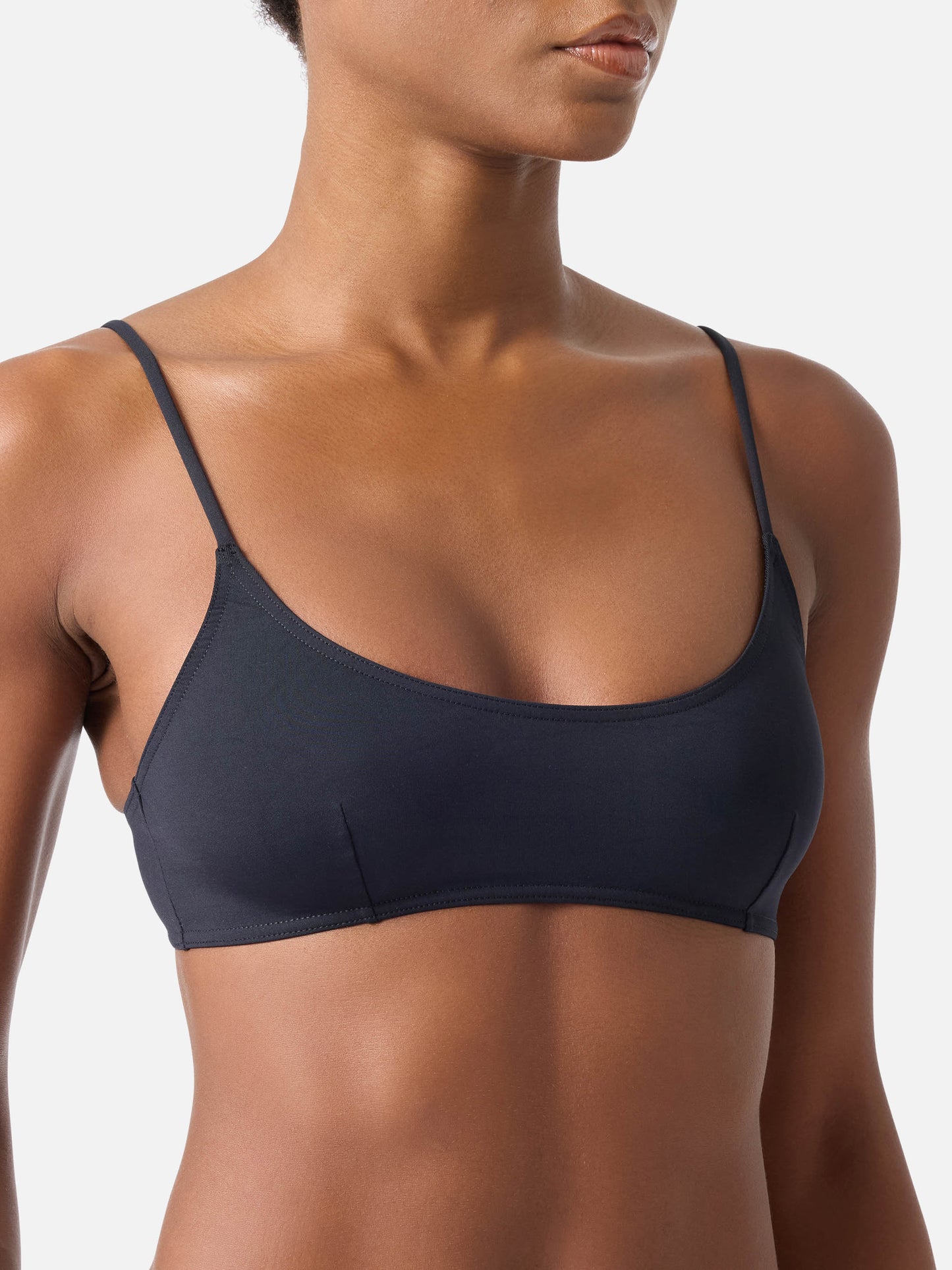Judy Virgo black bralette bikini with ties