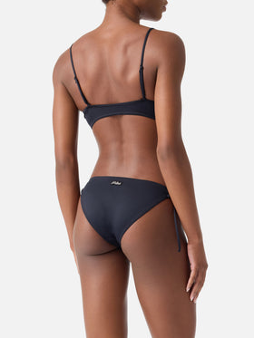 Judy Virgo black bralette bikini with ties