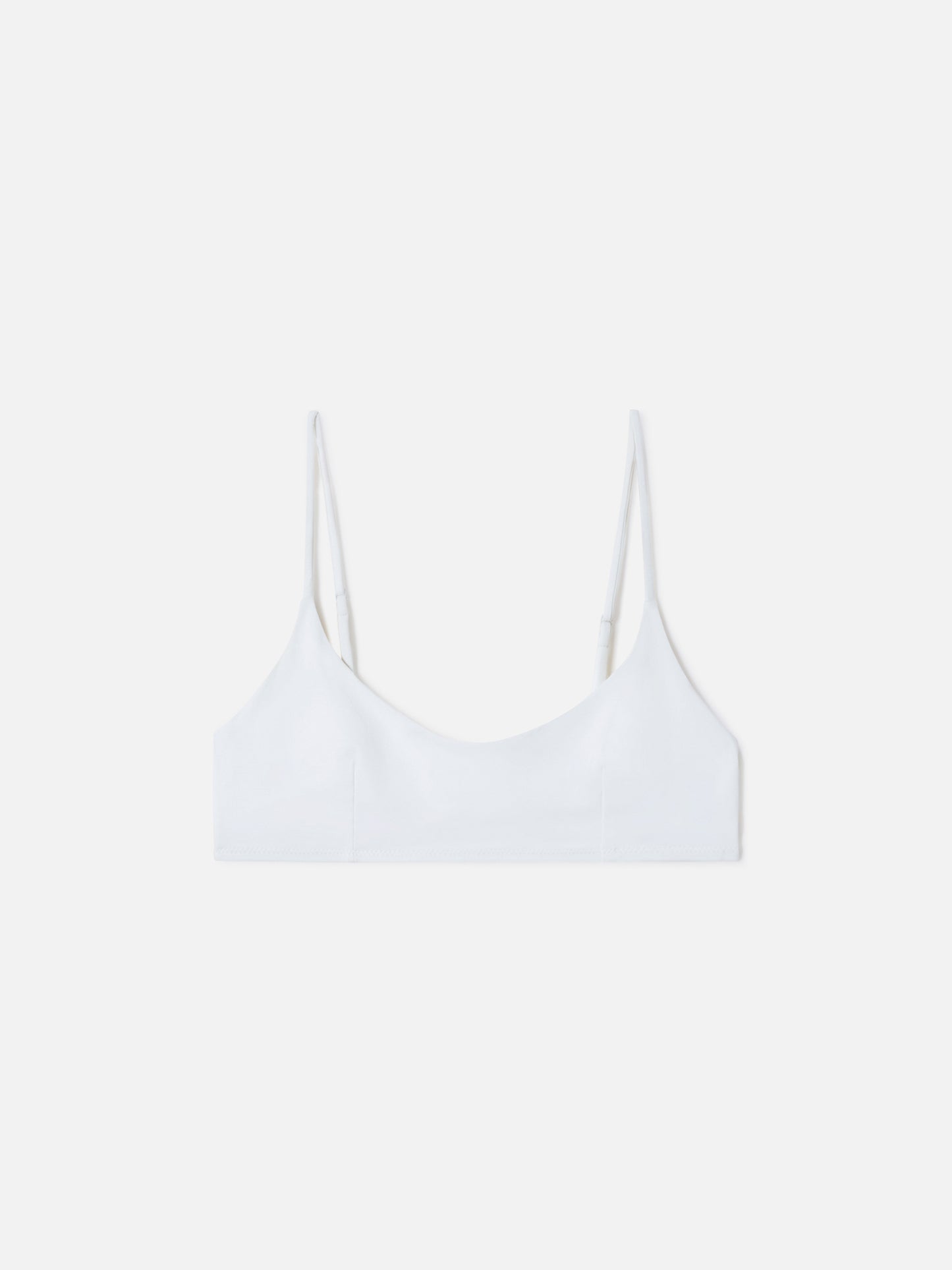Top bikini Judy bralette bianco tinta unita