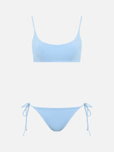 Woman light blue bralette bikini Judy Naomi