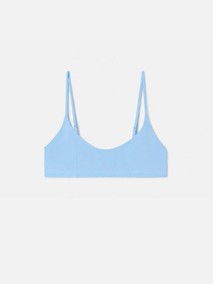 Hellblaues Judy Bralette-Bikinioberteil 