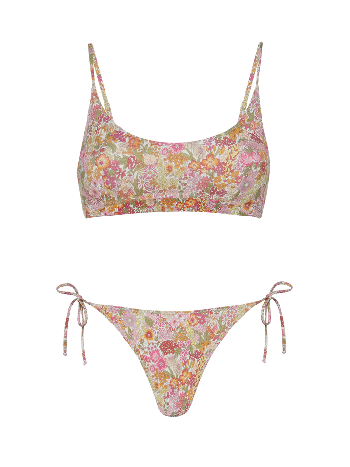 Bralette bikini Judy Virgo with Margaret Annie floral print | MADE WITH LIBERTY FABRIC