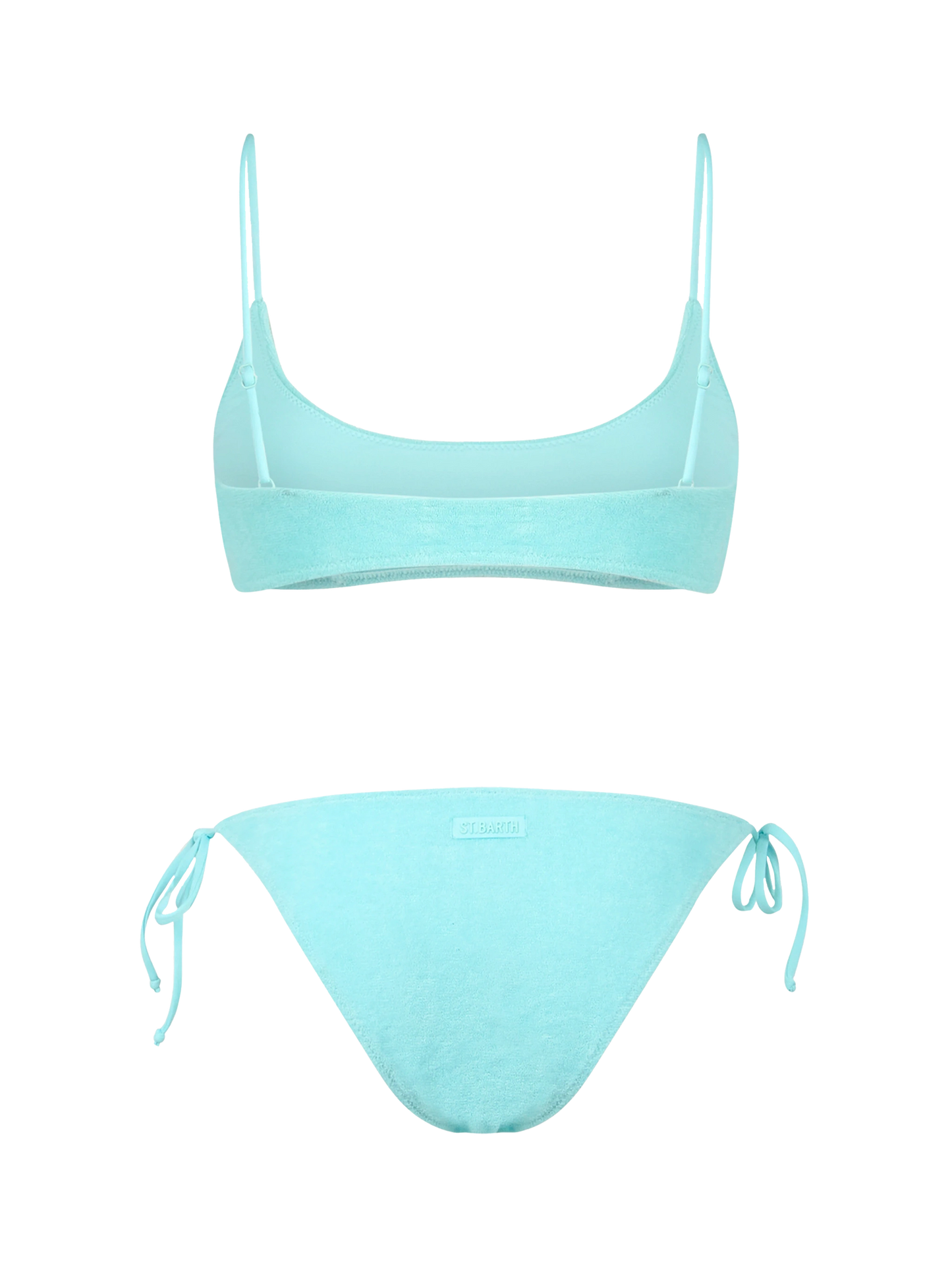 Grüner Frottee-Bralette-Bikini für Damen Judy Virgo