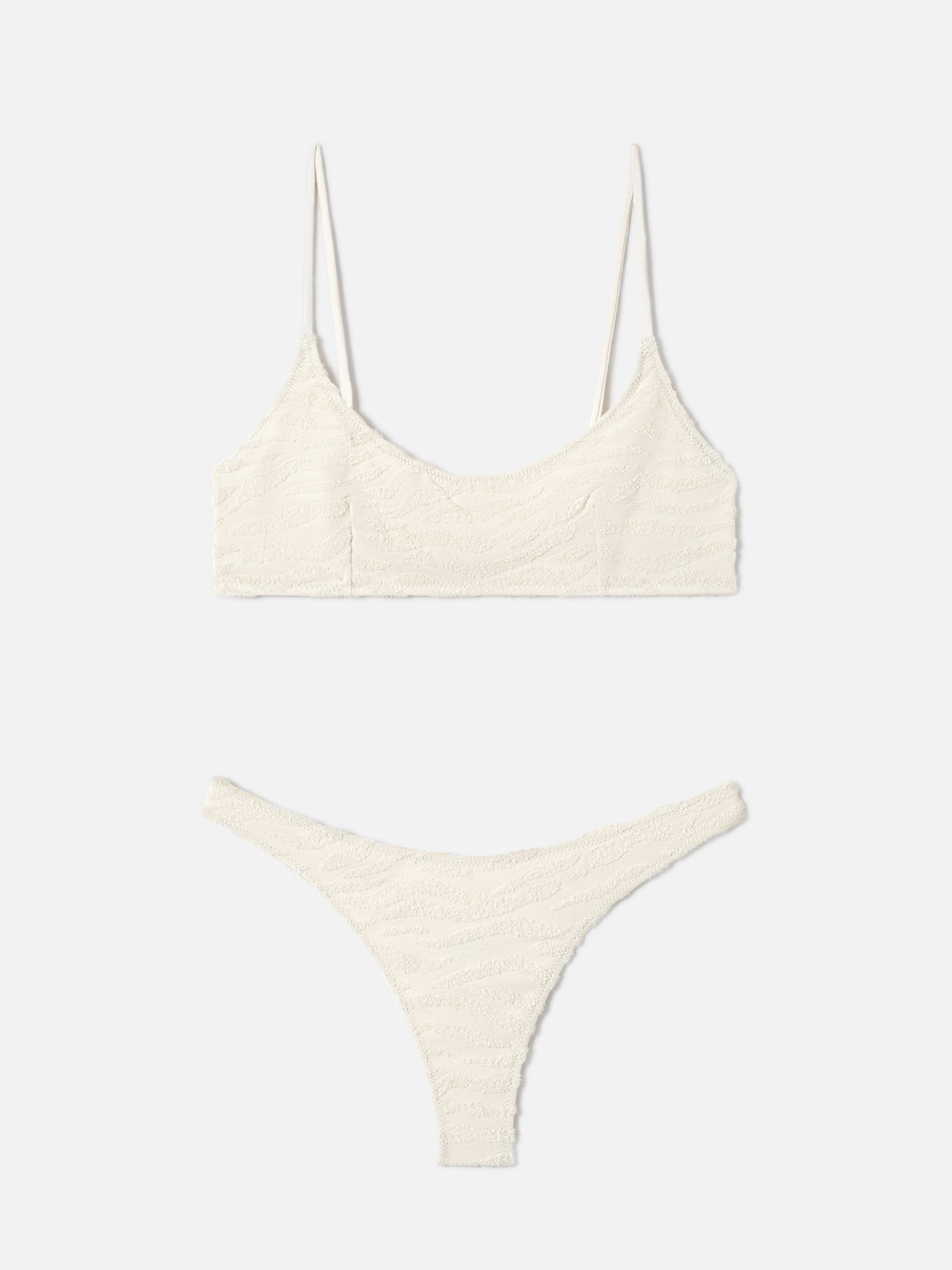 Judy Naomi Zebra-Frottee-Bralette-Bikini 