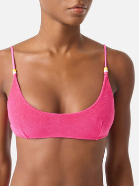 Bikini bralette Judy Marielle en éponge fuchsia 