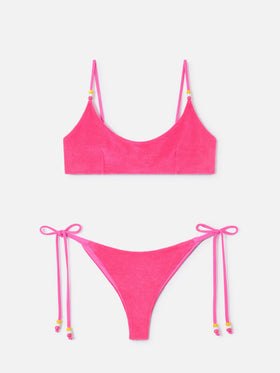 Bikini bralette Judy Marielle en éponge fuchsia 