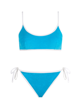 Woman terry bralette bikini Judy Virgo with piping - MC2 Saint Barth