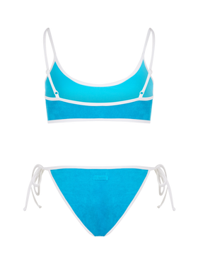 Woman terry bralette bikini Judy Virgo with piping - MC2 Saint Barth