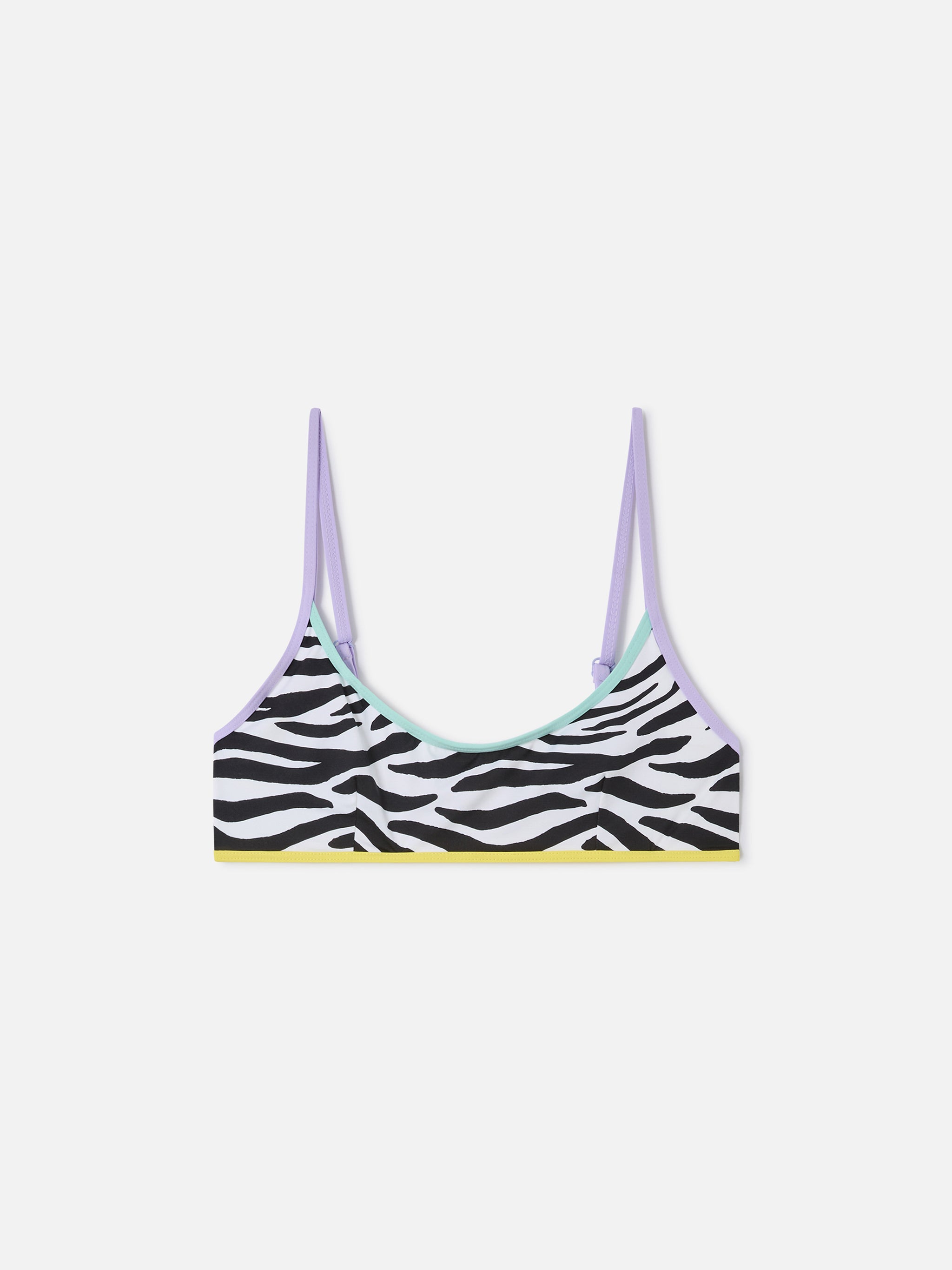 Judy String zebra print bralette bikini top – MC2 Saint Barth