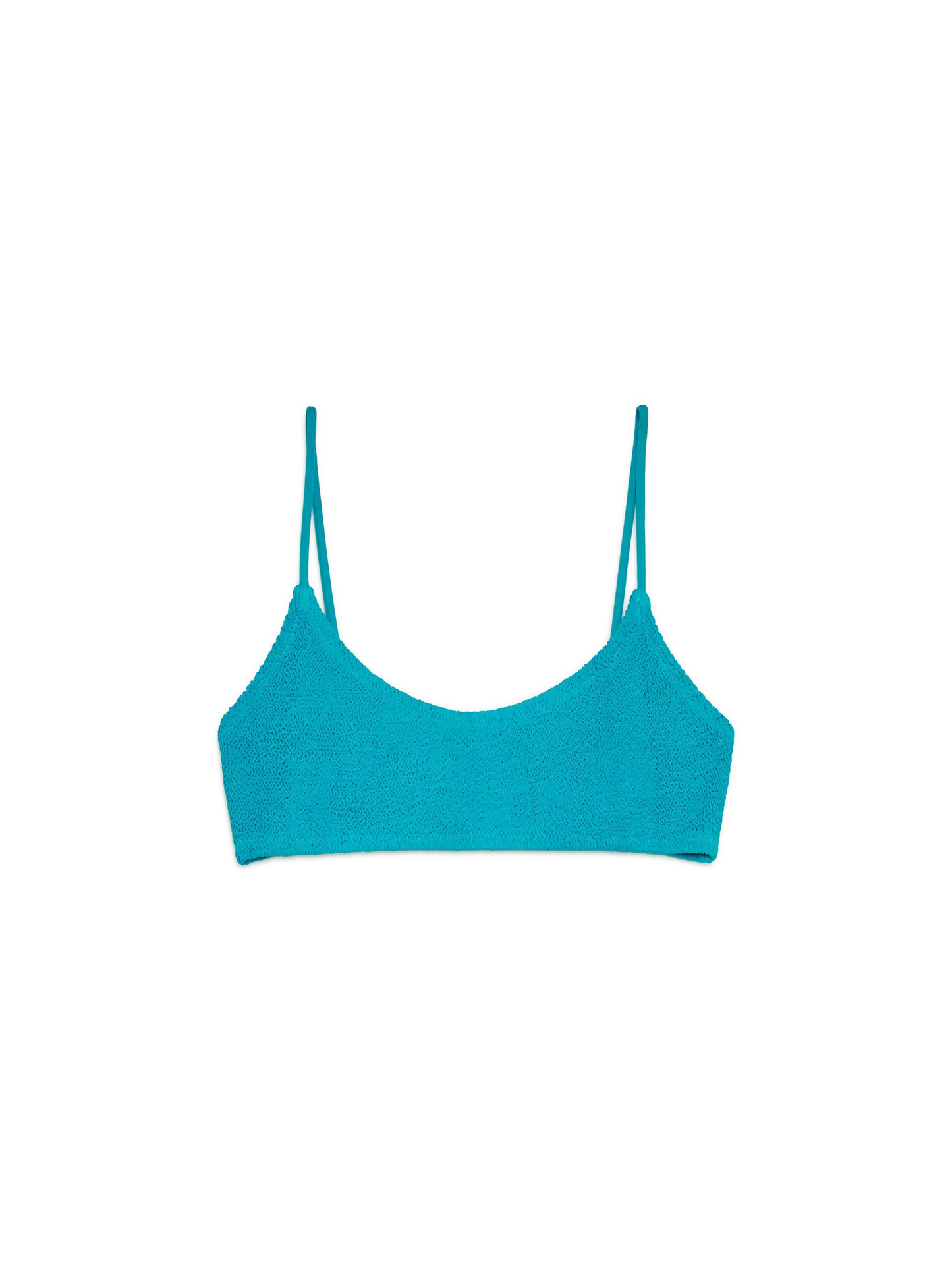 Judy – Blaugrünes Crinkle-Bralette-Oberteil