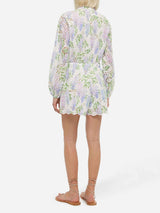 Julian Sangallo lace cotton playsuit with floral print