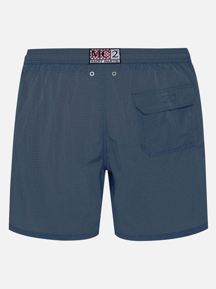 Costume da bagno Katch lunghezza media in tessuto ripstop blu navy
