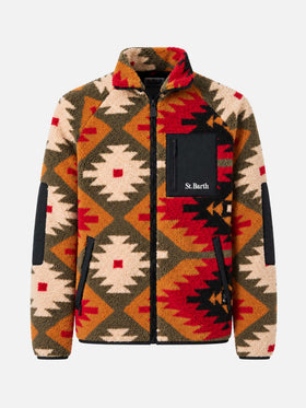 Keystone Sherpa-Jacke mit mehrfarbigem Muster 