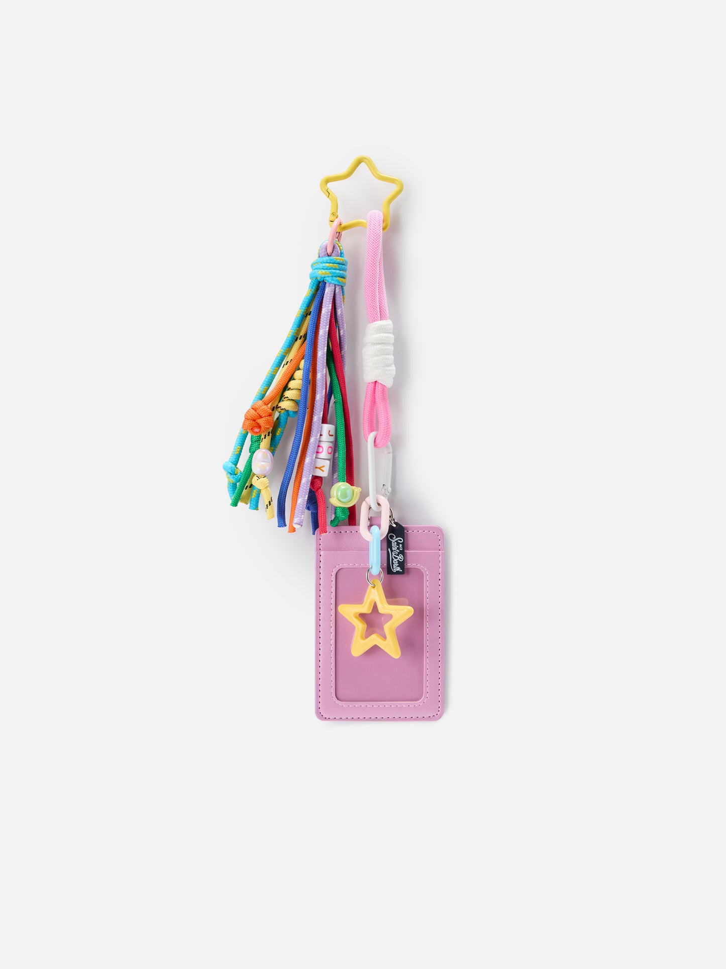 Funny charm with badge holder and colorful details