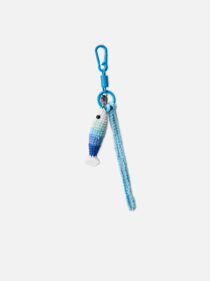 Funny charm da borsa con sardina crochet