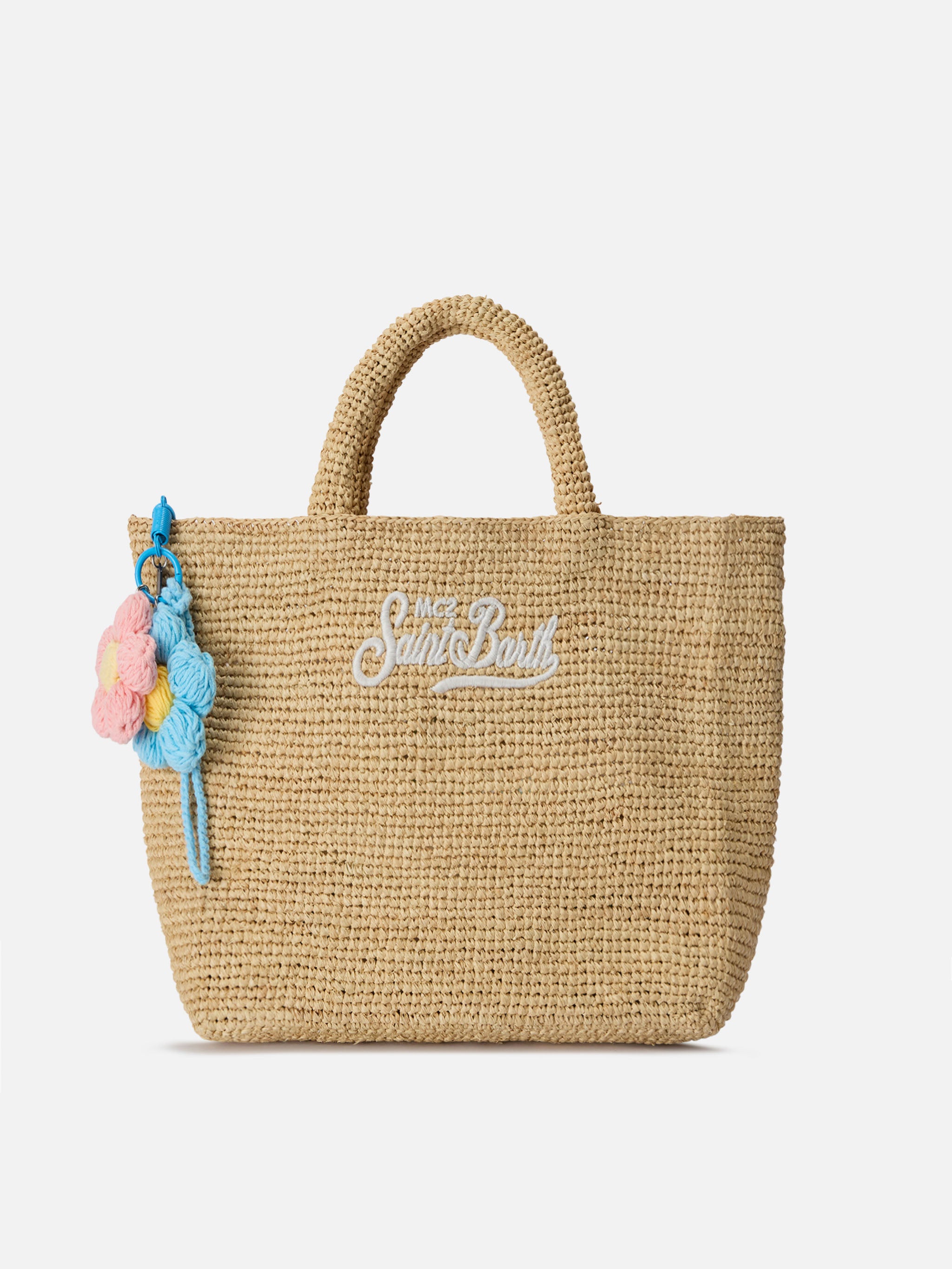 Funny bag Charm with crochet flowers – MC2 Saint Barth