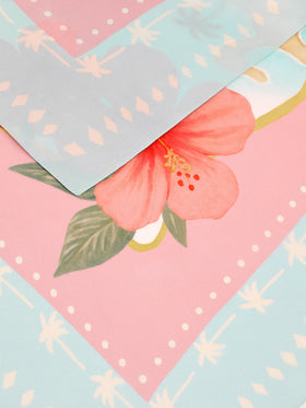 Kitana pure silk foulard with St. Barth map print