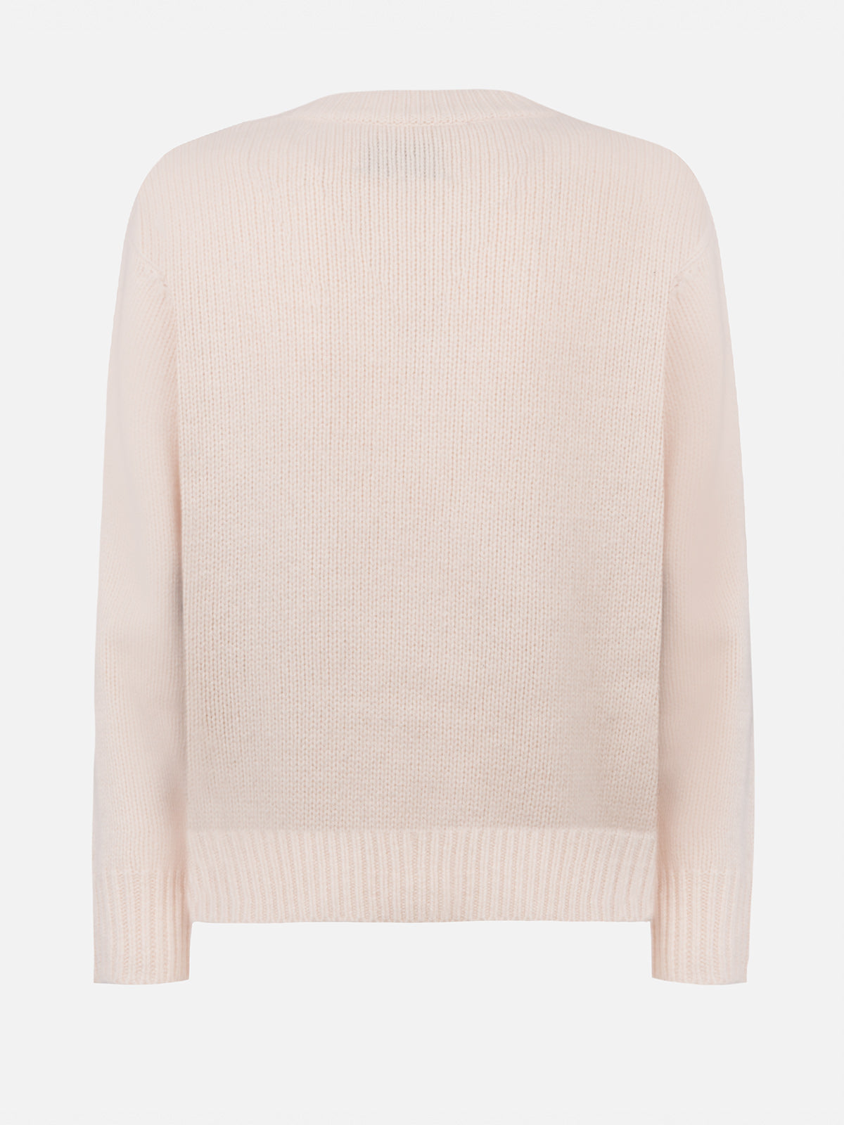Weißer Fair-Isle-Pullover Kyla für Damen mit Courma-Jacquard