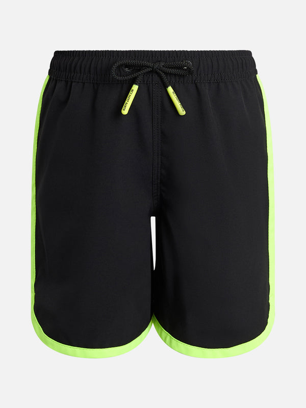 Boy long lentgh black swim shorts Kyte Comfort Jr