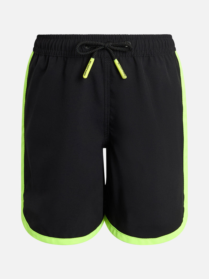 Boy long lentgh black swim shorts Kyte Comfort Jr