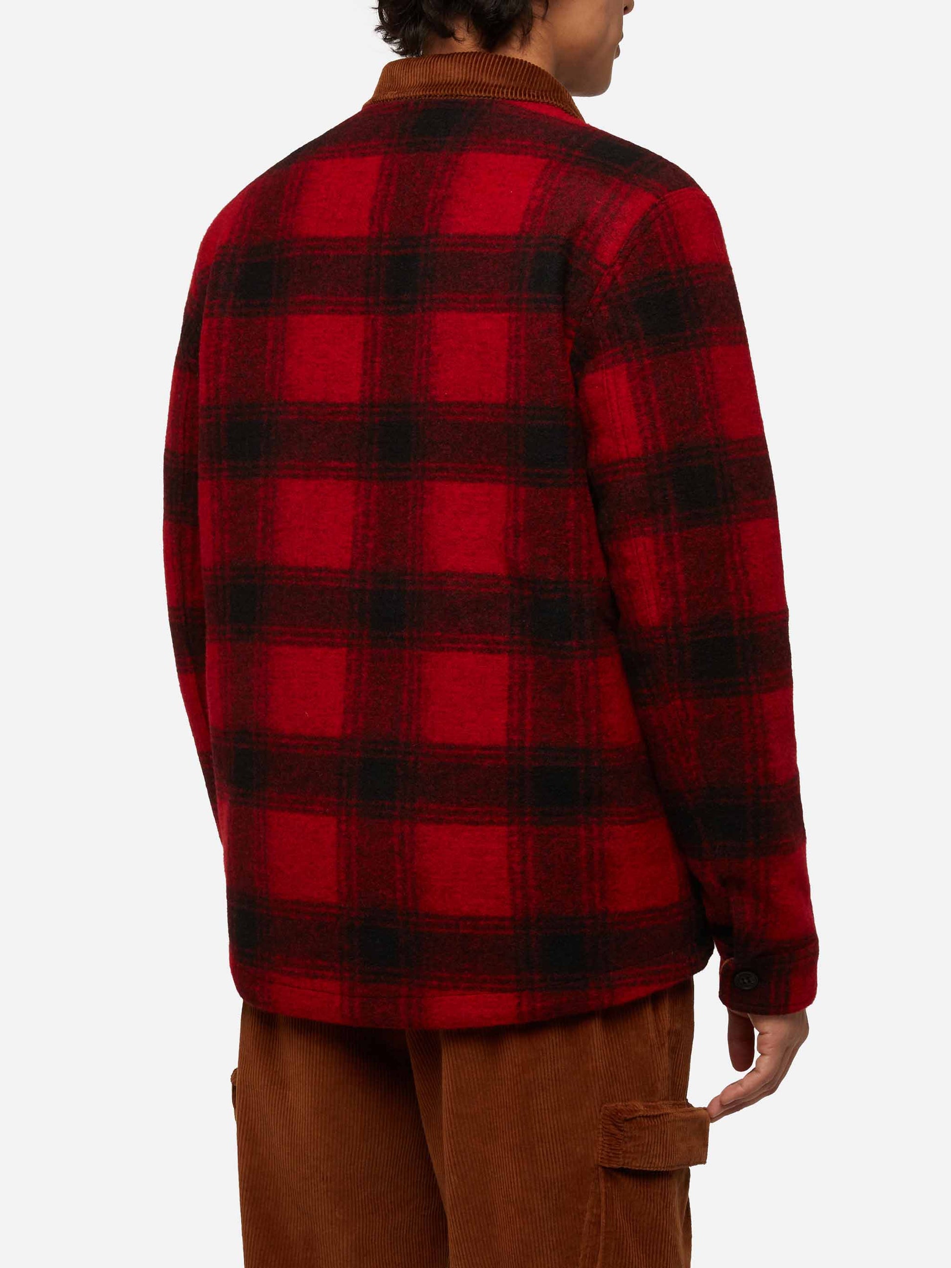 Man wool blend overshirt Landeck with tartan print - MC2 Saint Barth