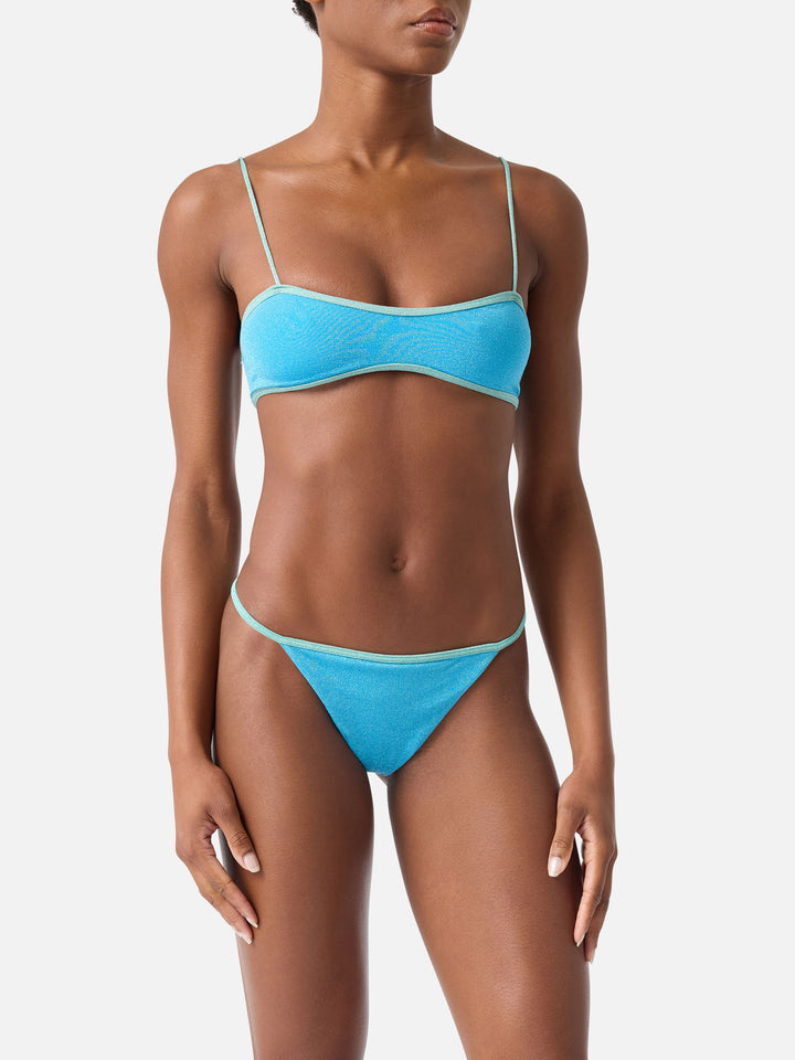 Bikini Laryn Jodene bralette lurex con piping