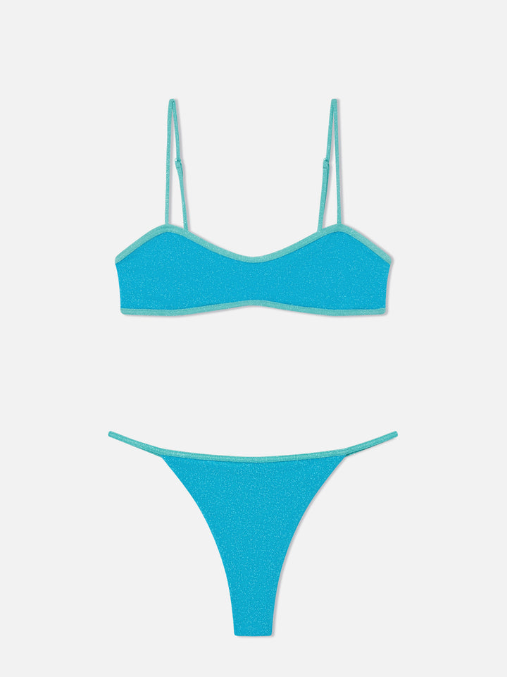 Bikini Laryn Jodene bralette lurex con piping