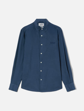 Navy Chemise shirt in pure cotton