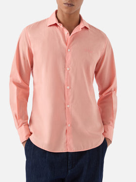 Camicia Chemise Ice in voile di cotone pesca