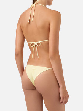 Bikini Leah Marielle triangolo giallo burro con laccetti