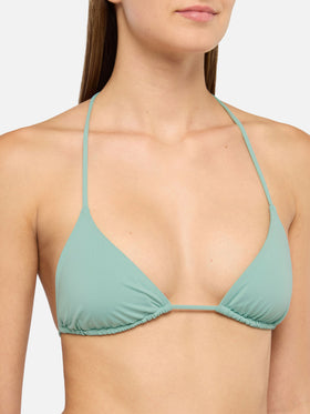 Virgo sage green classic swim briefs                                                          - Leah sage green triangle top swimsuit