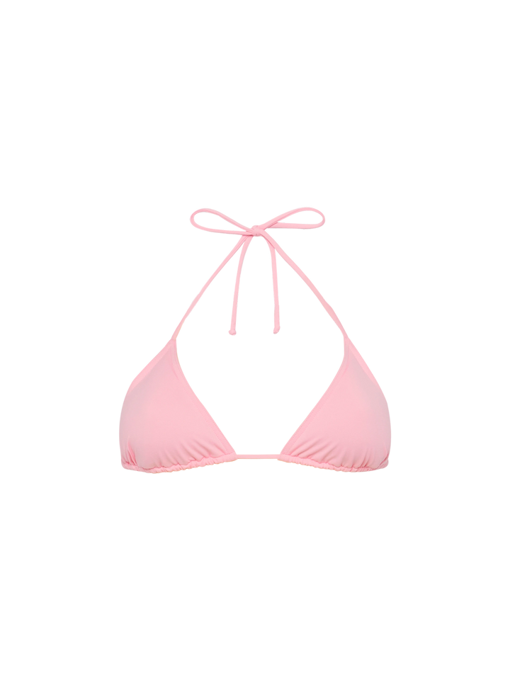 Leah top bikini triangolo rosa