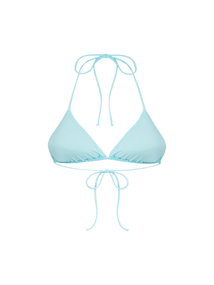 Woman water green triangle top swimsuit Leah