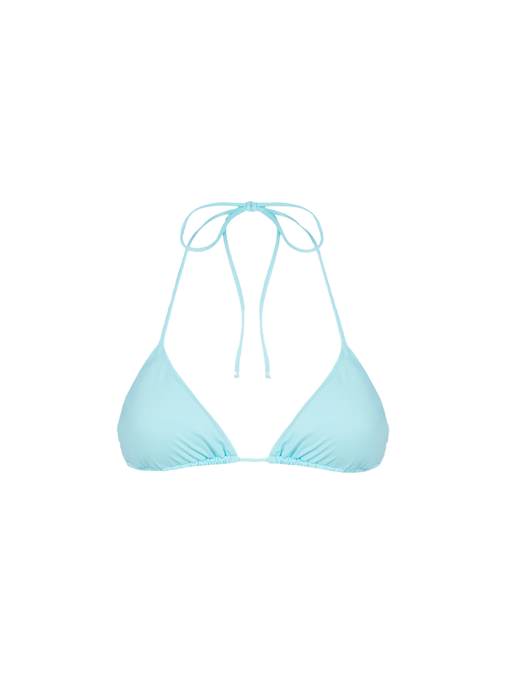 Woman water green triangle top swimsuit Leah
