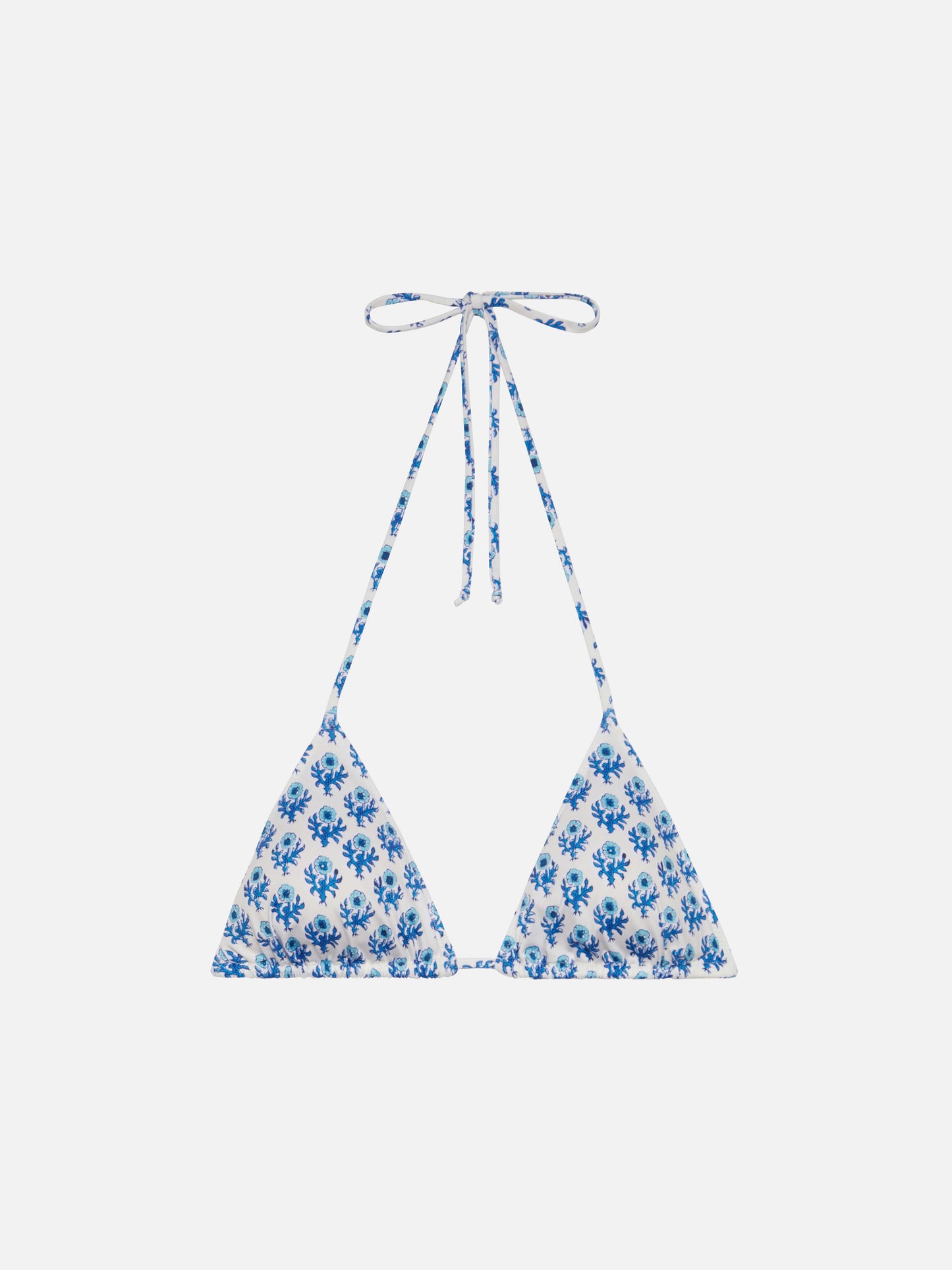 Leah triangle top swimsuit with floral print