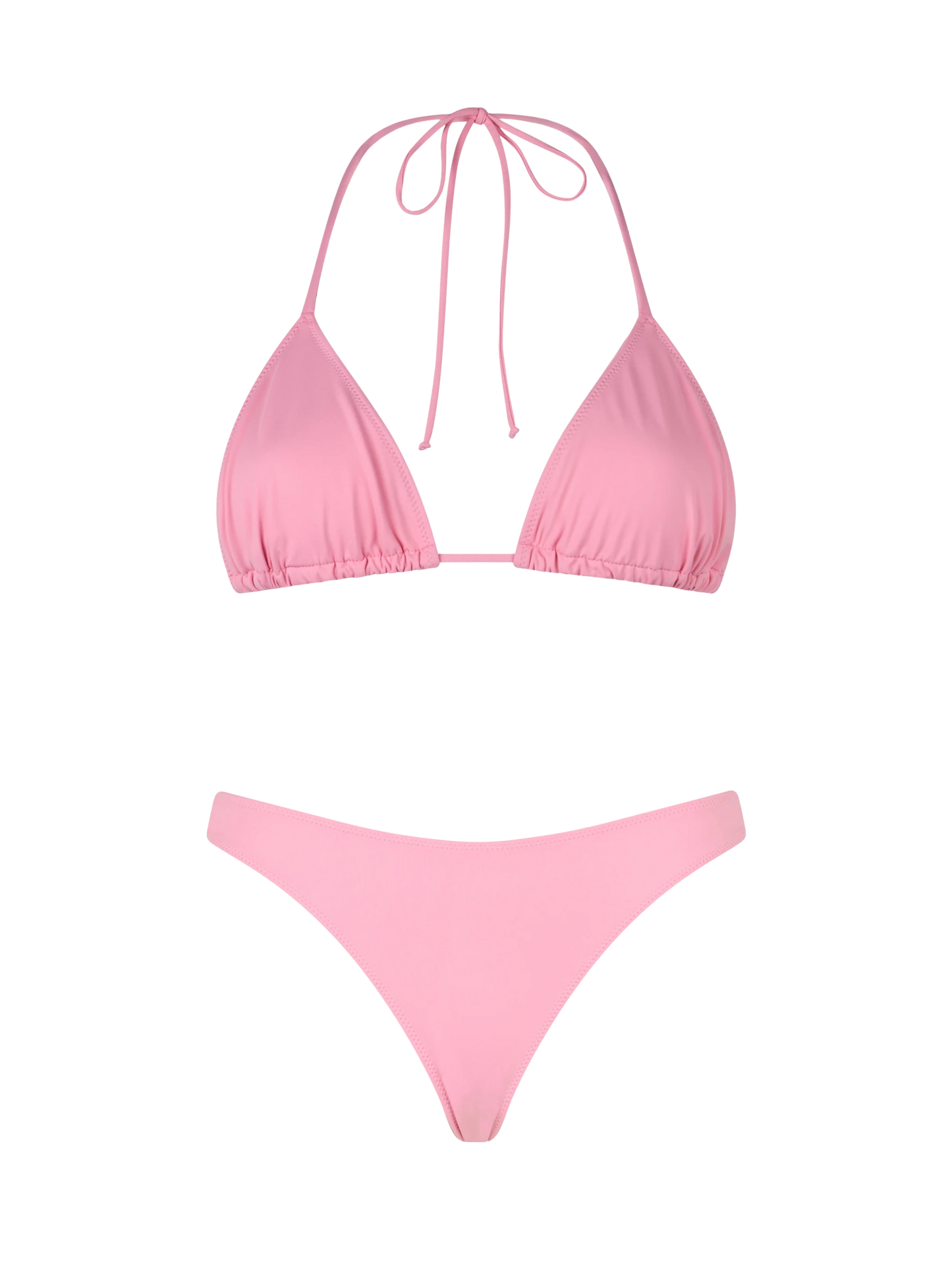 Bikini a triangolo classico rosa da donna Leah Naomi