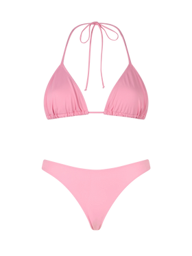 Bikini a triangolo classico rosa da donna Leah Naomi