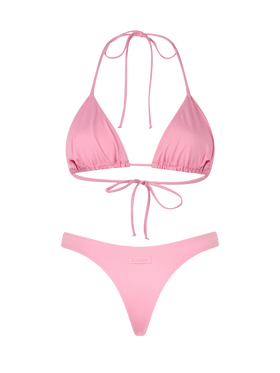 Bikini a triangolo classico rosa da donna Leah Naomi