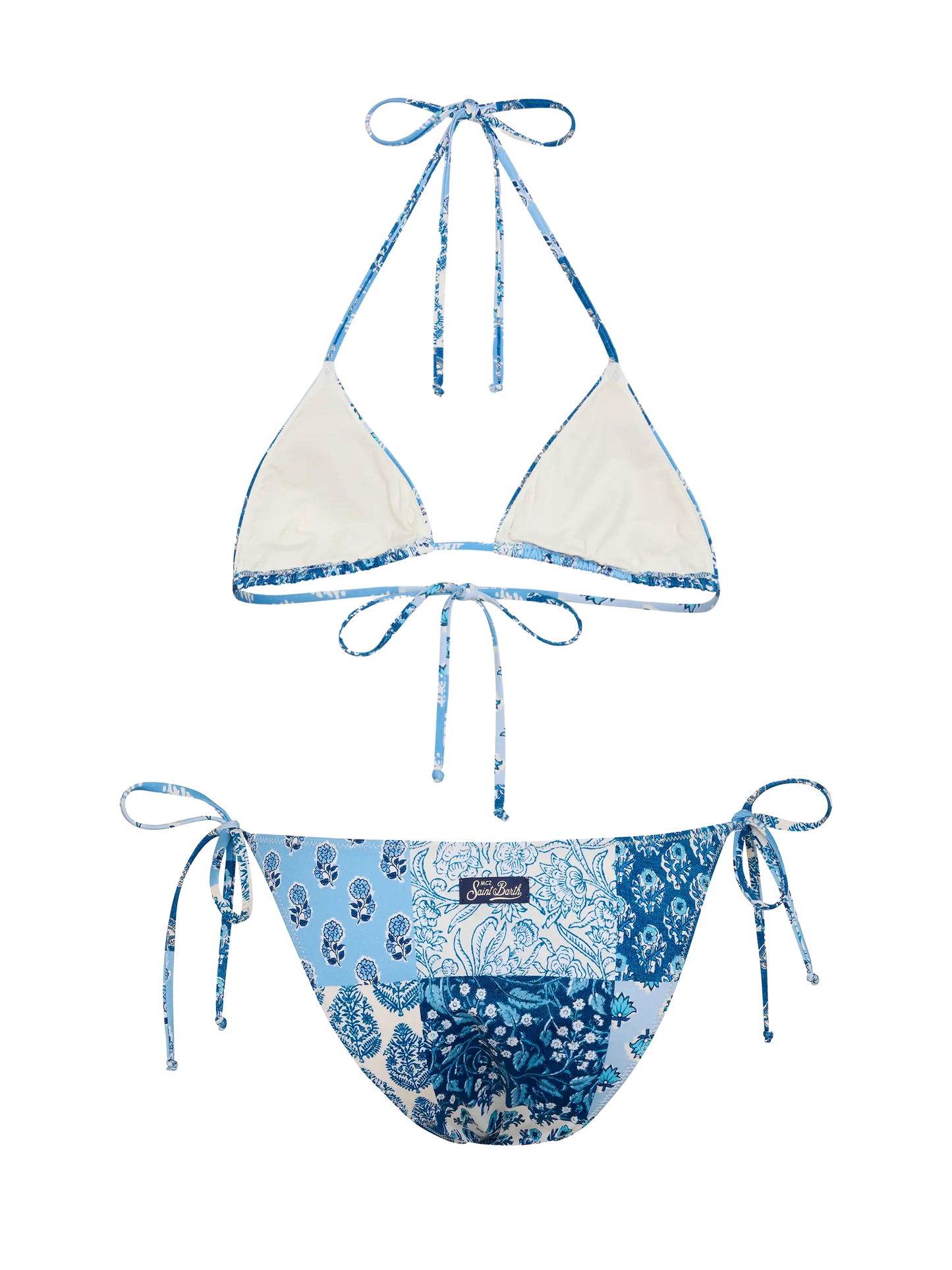 Triangle bikini Leah Virgo with floral patch print