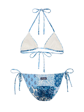Triangle bikini Leah Virgo with floral patch print
