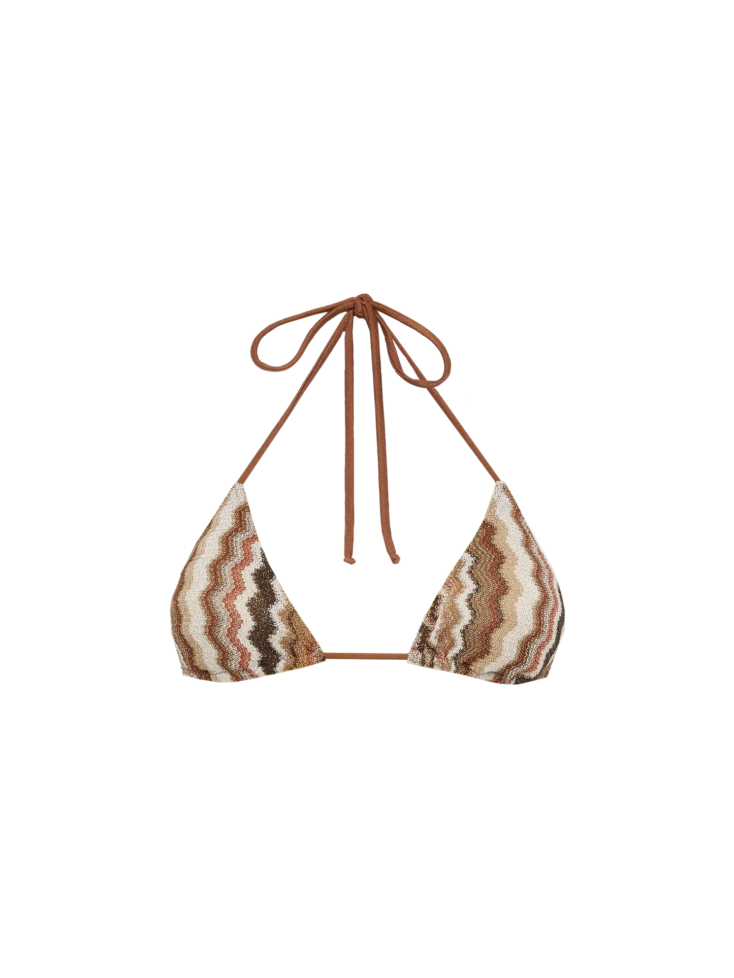 Leah raschel chevron pattern triangle top