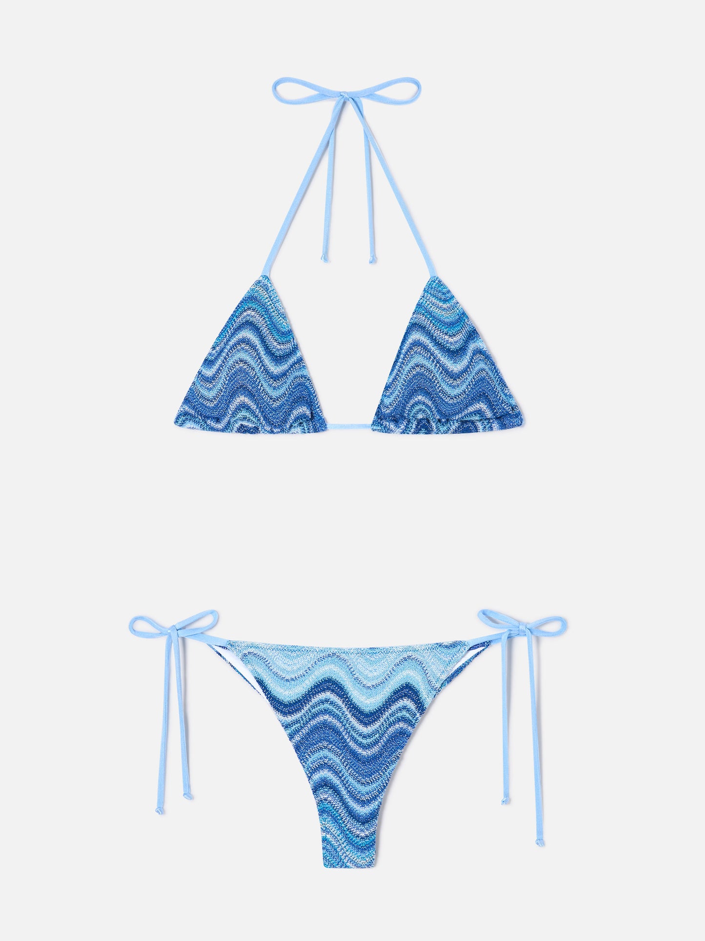 Bikini raschel bleu dégradé Leah Marielle 