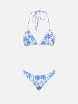 Toile de Jouy-Triangel-Bikini für Damen Leah Naomi