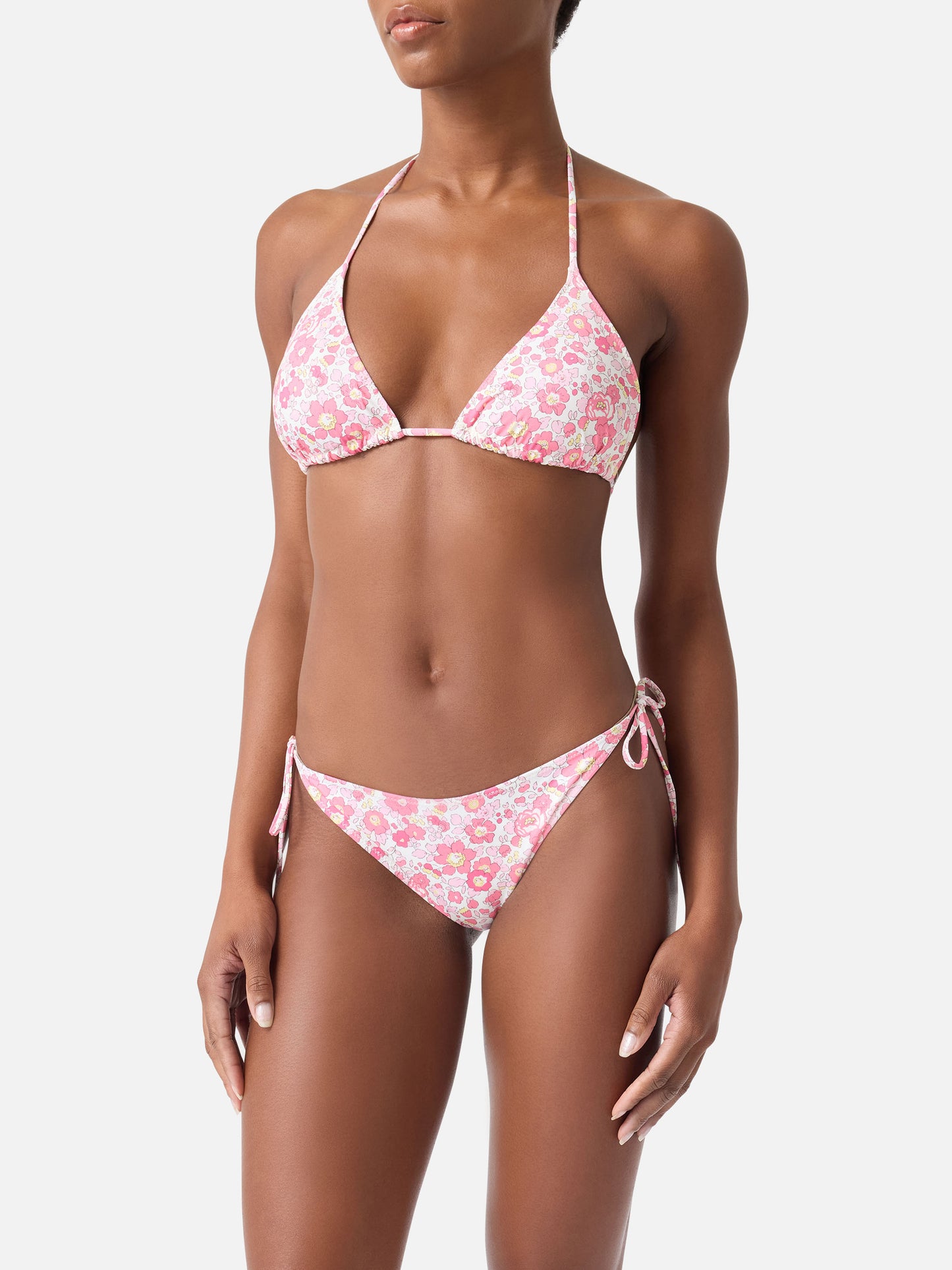 Woman Betsy triangle bikini Leah Virgo | MADE WITH LIBERTY FABRIC