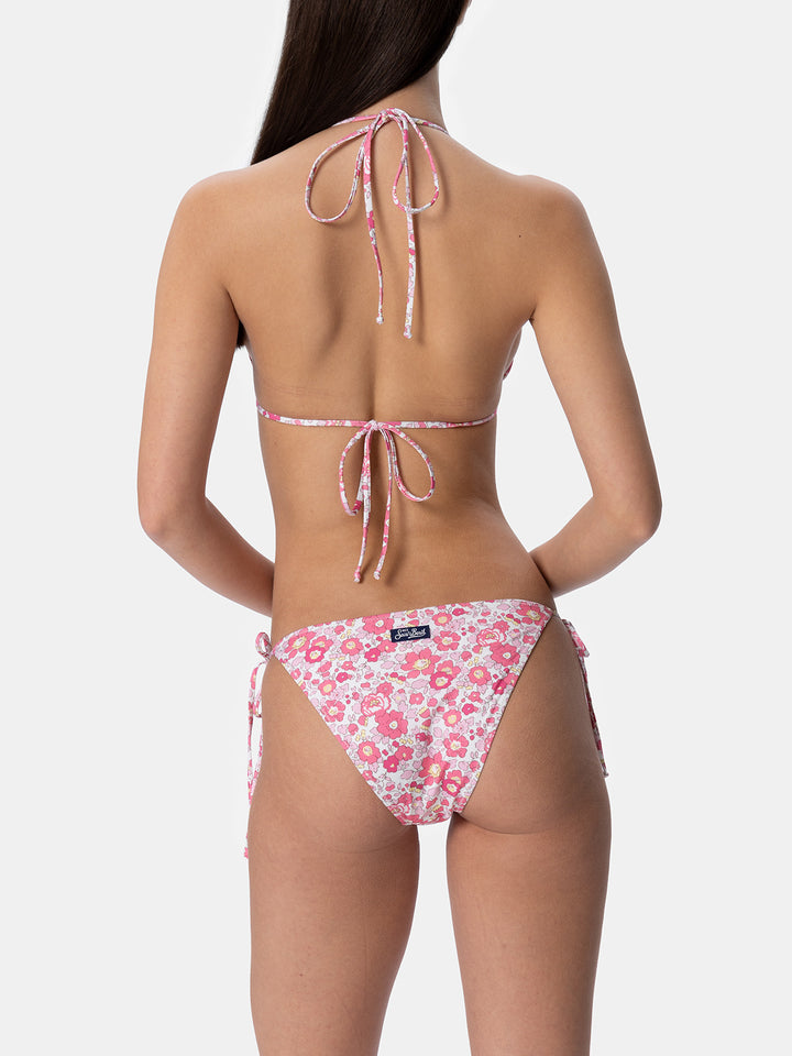 Woman Betsy triangle bikini Leah Virgo | MADE WITH LIBERTY FABRIC